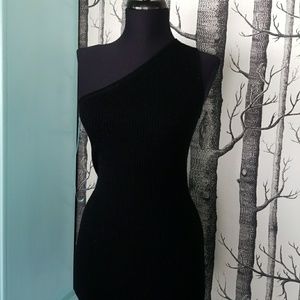 Marciano Black Sparkle Sweater Dress Size M